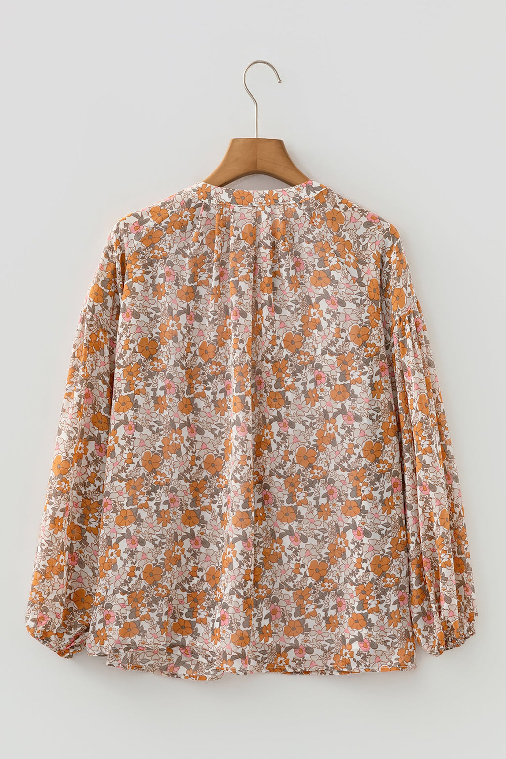 Adaline Floral Puff Sleeve Full Button Shirt