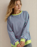 Cameron Oversized Sweatshirt - Pink\Green